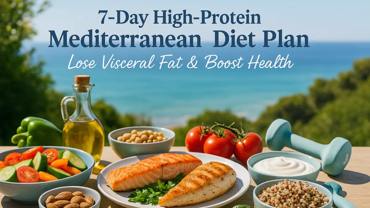 7-Day High-Protein Mediterranean Diet Plan to Lose Visceral Fat and Boost Your Health