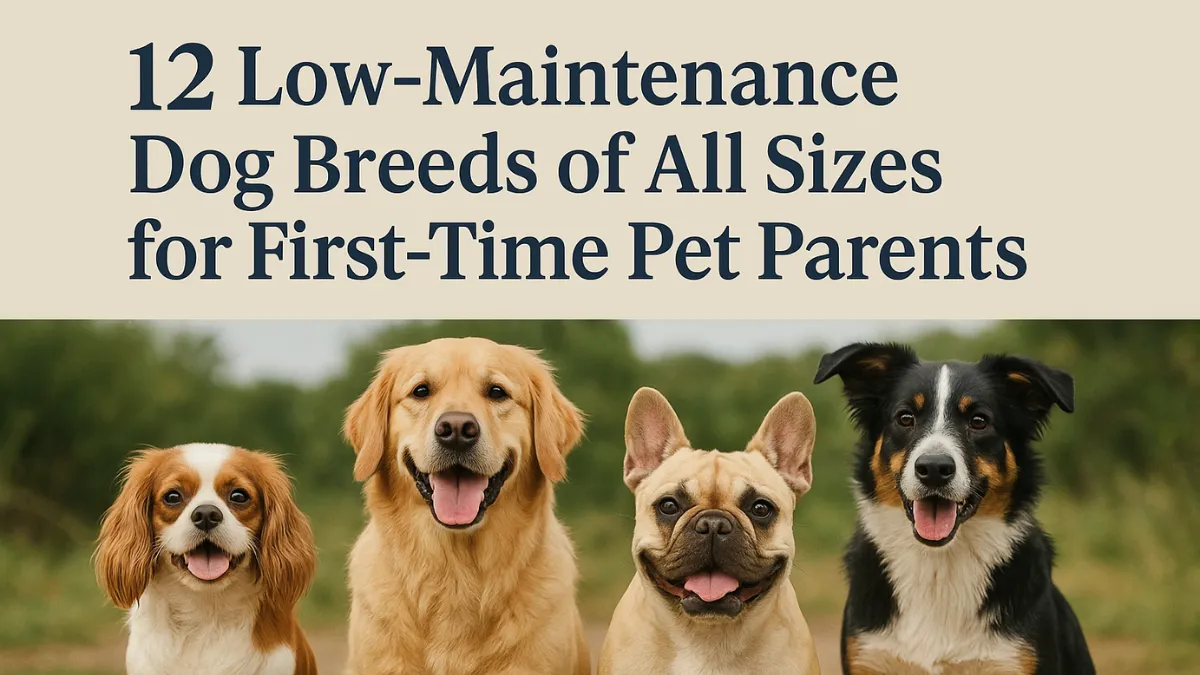 12 Low-Maintenance Dog Breeds of All Sizes for First Time Pet Parents