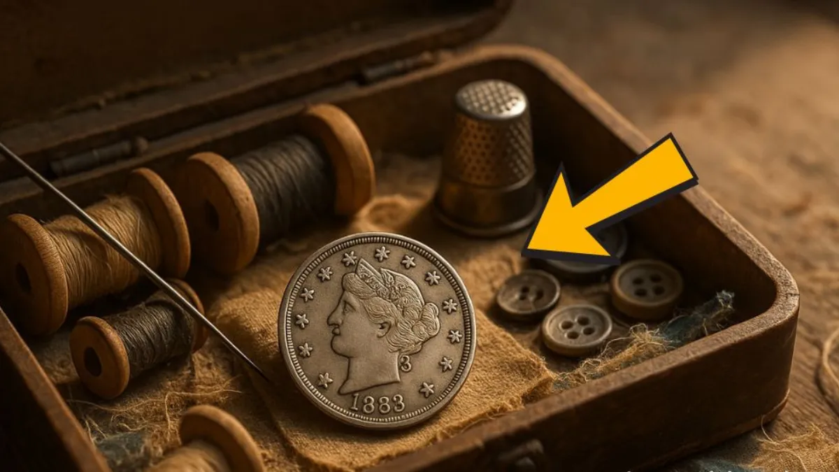 1883 Liberty Head Nickel Discovered In Old Sewing Kit Ignites $83,000 Auction Battle