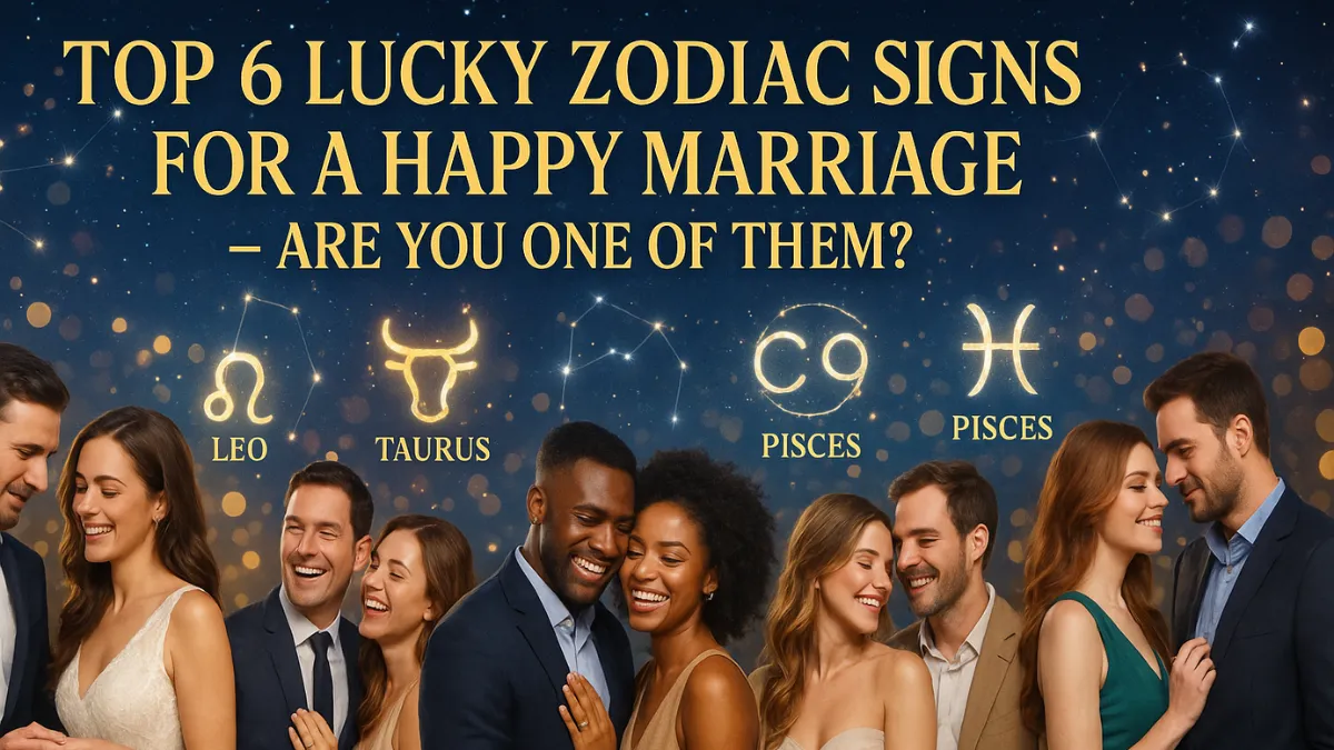 Top 6 Lucky Zodiac Signs For A Happy Marriage