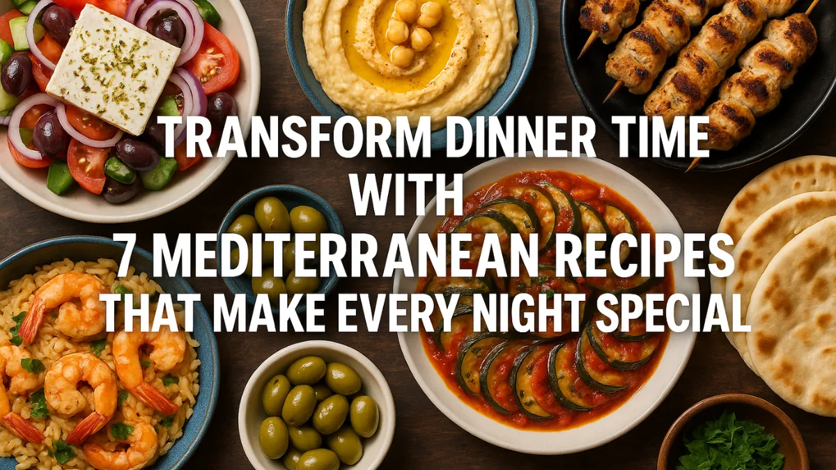 Transform Dinner Time With 7 Mediterranean Recipes That Make Every Night Special