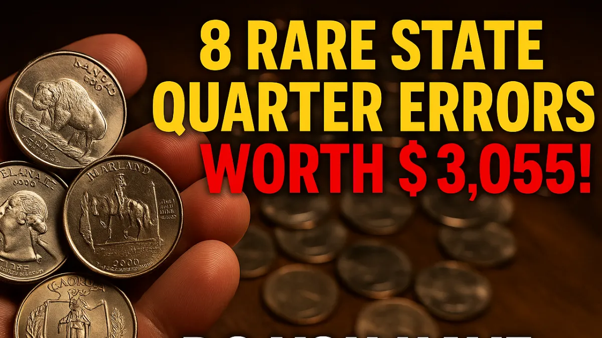 8 Rare State Quarter Errors Worth Up To $3,055: What To Look For